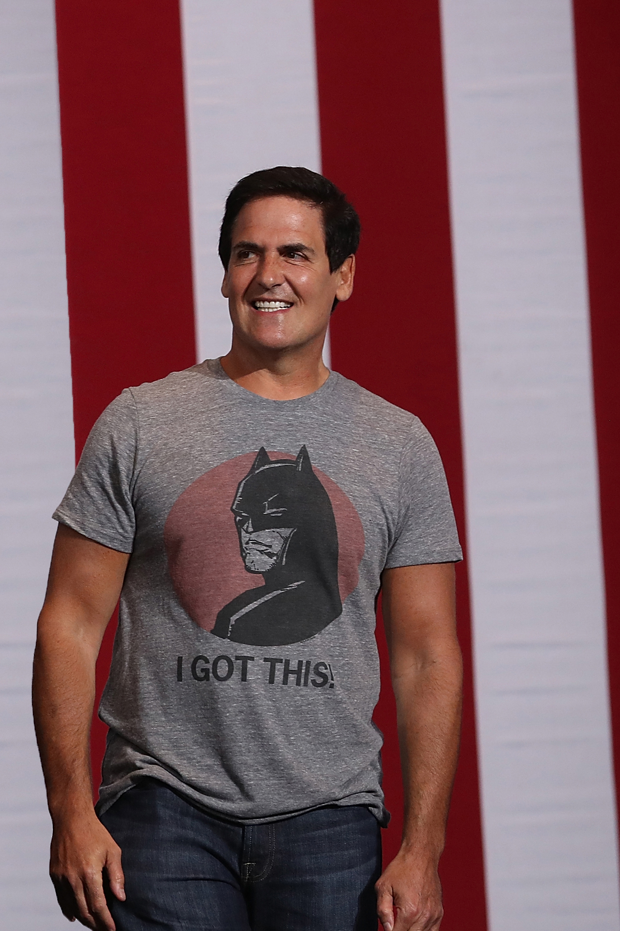 Mark Cuban in Batman T-Shirt